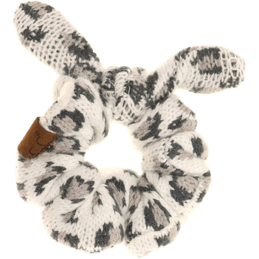 Leopard Jacquard Ponytail C.C Women's Scrunchie