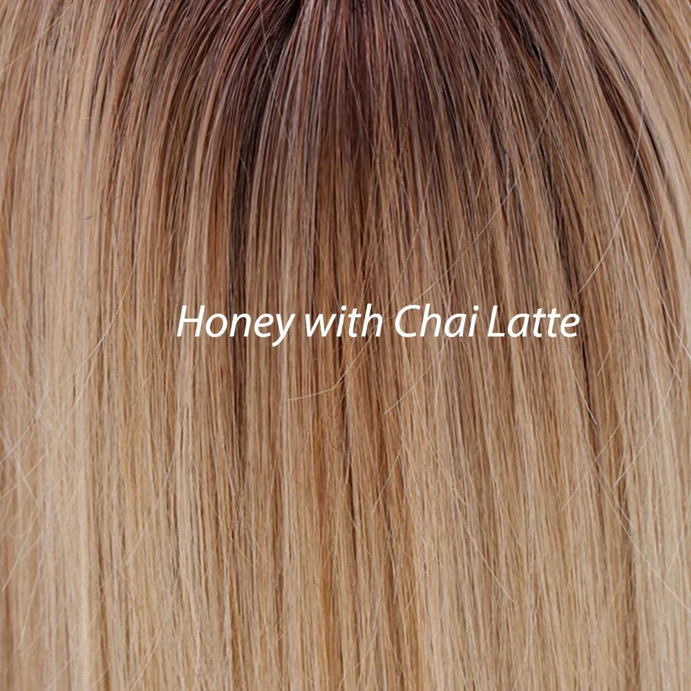 Belle Tress Topper - Lace Front Mono Topper Wave 14 - Sumptuous Strawberry