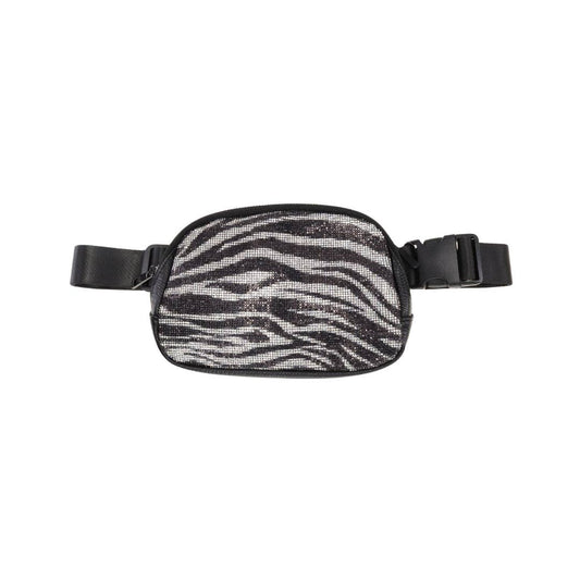 Animal Print Rhinestone Women's C.C Belt Bag