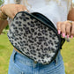 Animal Print Rhinestone Women's C.C Belt Bag