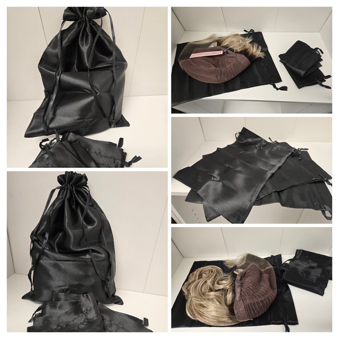 Silk Bag Trio - 3pk Silk Wig Bags