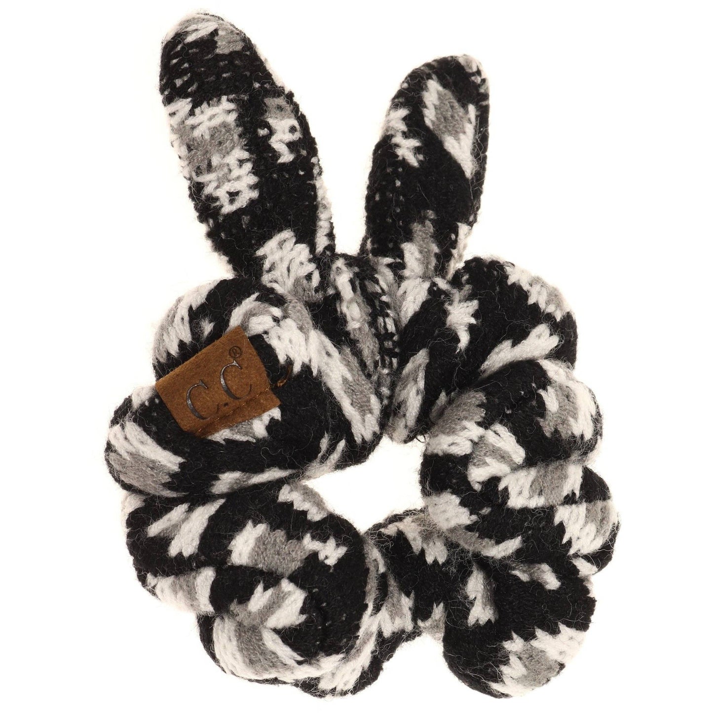 Leopard Jacquard Ponytail C.C Women's Scrunchie