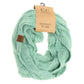 Solid Cable Knit CC Infinity Scarf SF800