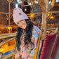 Lurex Cable Knit Pom C.C Beanie HTE0019