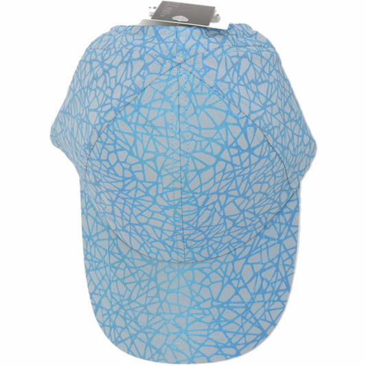 Reflective Geometric Print Athleisure CC High Pony Ball Cap