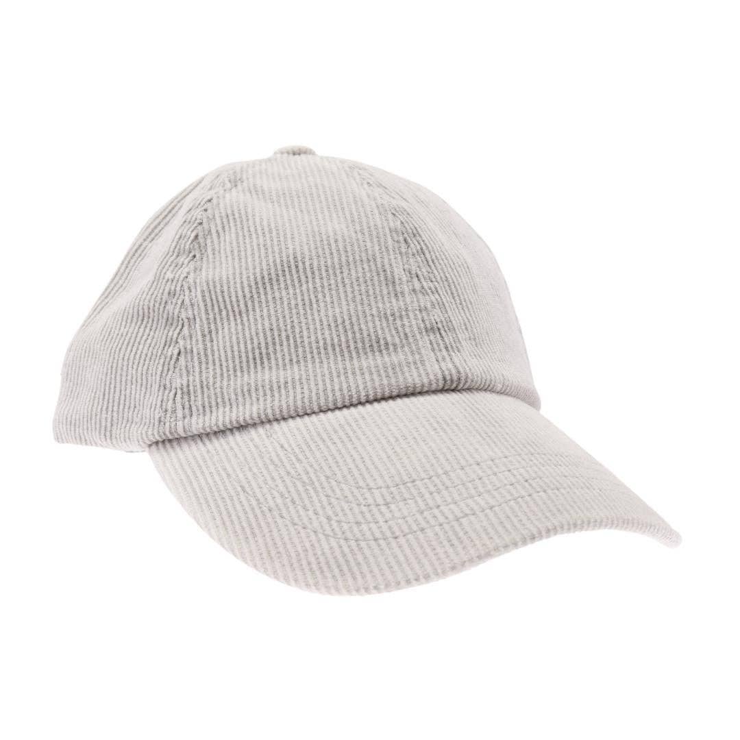 Stonewashed Corduroy Criss Cross High Pony C.C Ball Cap BT10