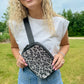 Animal Print Rhinestone Women's C.C Belt Bag