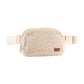 C.C Women's Sherpa Belt Bag