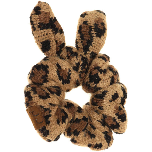 Leopard Jacquard Ponytail C.C Women's Scrunchie