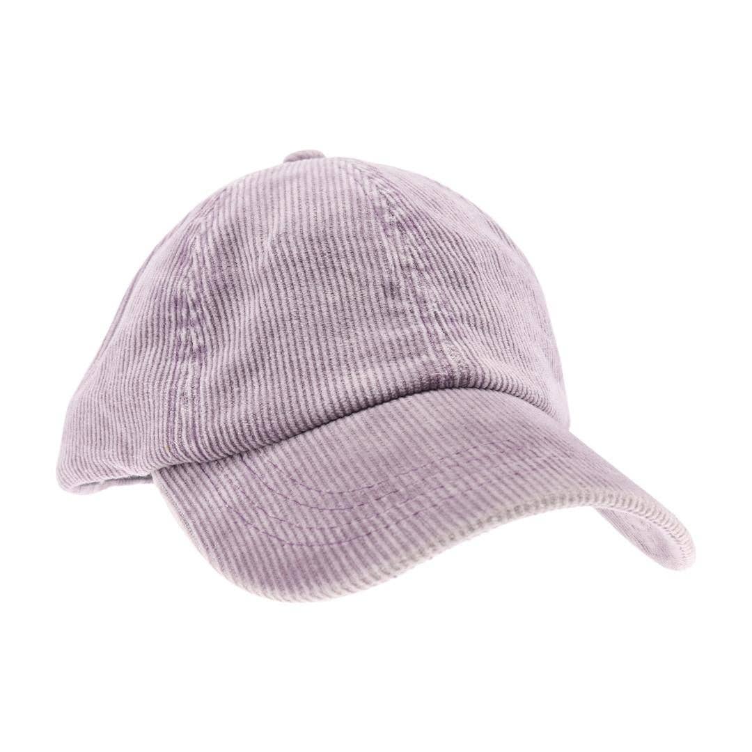 Stonewashed Corduroy Criss Cross High Pony C.C Ball Cap BT10