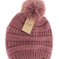 Super Soft Matching Fur Pom C.C Beanie HAT7002
