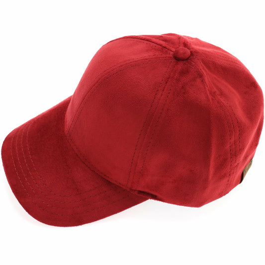 Faux Suede CC Ball Cap BA3