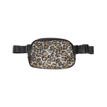 Animal Print Rhinestone Women's C.C Belt Bag (ONLY 6 Leopard)