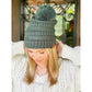 Super Soft Matching Fur Pom C.C Beanie HAT7002