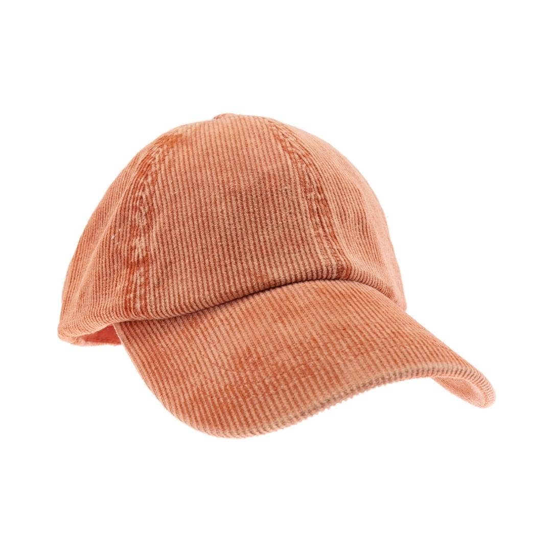 Stonewashed Corduroy Criss Cross High Pony C.C Ball Cap BT10